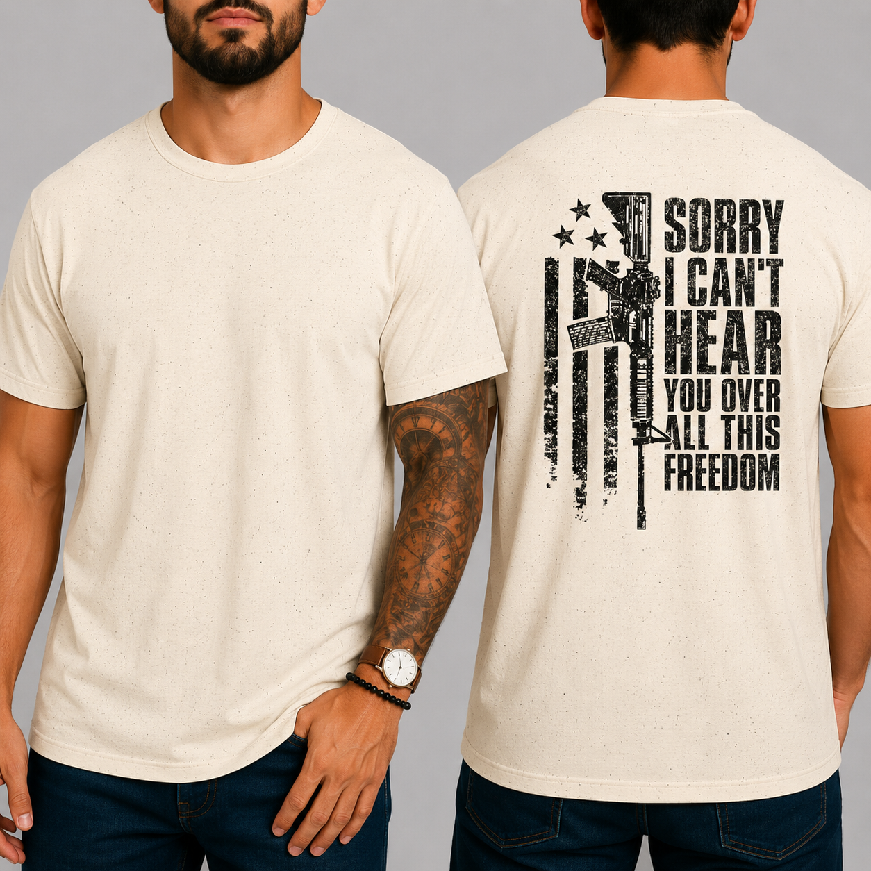 "SORRY I CAN'T HEAR YOU OVER ALL THIS FREEDOM" T-Shirt